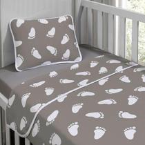 Jogo De Cama Malha Tecebem 3 Peças Mini Cama Mia Cinza Jogo De Cama Malha Tecebem 3 Peças Mini Cama Mia Cinza