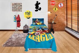 Jogo de Cama Mickey Aventura 150 Fios 2 Peças Lepper