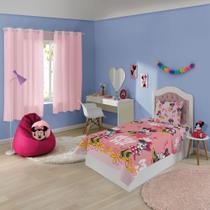 Jogo De Cama Microfibra Personagem Minnie Mouse Disney 3 Pçs Jogo De Cama Microfibra Personagem Minnie Mouse Disney 3 Pçs