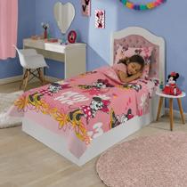 Jogo de Cama Microfibra Solteiro Estampado Minnie 2 pçs Jogo de Cama Microfibra Solteiro Estampado Minnie 2 pçs