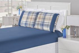 Jogo de Cama Naturale Casal Padrão 03 peças 200 fios matelado estampado titanio