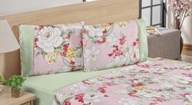 Jogo de cama naturale queen 4 peças micropercal 200 fios
