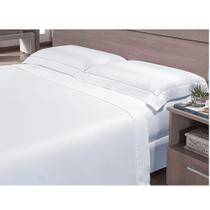 Jogo De Cama Neo Elements 300 Fios Branco Solteiro - Camesa