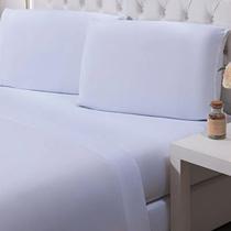 Jogo de Cama Niazitex Percal Soft 300 Fios Basics King Branco 4 Peças