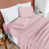 Jogo de Cama Nobless Solteiro 03 Peças - Rosa Blush Jogo de Cama Nobless Solteiro 03 Peças - Rosa Blush