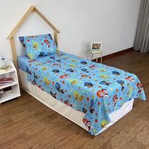 Jogo De Cama Patrulha Canina 3 Peças 100% Microfibra Menino Jogo De Cama Patrulha Canina 3 Peças 100% Microfibra Menino