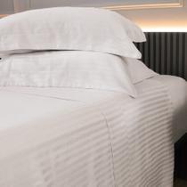 Jogo de Cama Percal 300 Fios Dobby Branco - Casal Jogo de Cama Percal 300 Fios Dobby Branco - Casal