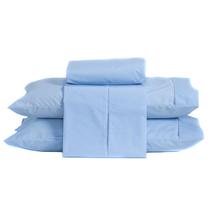 Jogo de Cama Ponto Palito Liso KING 04 Peças - Percal 200 Fios Jogo de Cama Ponto Palito Liso KING 04 Peças - Percal 200 Fios