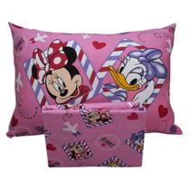 Jogo de Cama Portallar Solteiro Joy Malha Mista Estampado Disney Minnie E Margarida 2 Peças Rosa Jogo de Cama Portallar Solteiro Joy Malha Mista Estampado Disney Minnie E Margarida 2 Peças Rosa
