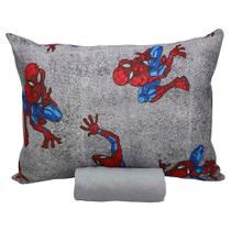 Jogo De Cama Portallar Solteiro Malha 100% Algodão Disney Marvel Spider Wall 2 Pçs Cinza Jogo De Cama Portallar Solteiro Malha 100% Algodão Disney Marvel Spider Wall 2 Pçs Cinza