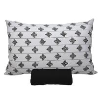 Jogo de Cama Portallar Solteiro Malha 100% Algodão Premiun Classic Ana 2 Peças Preto