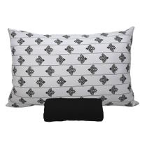 Jogo de Cama Portallar Solteiro Malha 100% Algodão Premiun Classic Ana 2 Peças Preto