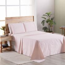 Jogo De Cama Premier Casal 03 Peças Hipercal 200 Fios 80% Algodão, 20% Poliéster - Rosa Jogo De Cama Premier Casal 03 Peças Hipercal 200 Fios 80% Algodão, 20% Poliéster - Rosa