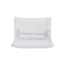 Jogo De Cama Premier Casal 04 Peças Hipercal 200 Fios 80% Algodão, 20% Poliéster - Branco Jogo De Cama Premier Casal 04 Peças Hipercal 200 Fios 80% Algodão, 20% Poliéster - Branco