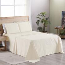Jogo De Cama Premier King 03 Peças Hipercal 200 Fios 80% Algodão, 20% Poliéster - Palha Jogo De Cama Premier King 03 Peças Hipercal 200 Fios 80% Algodão, 20% Poliéster - Palha