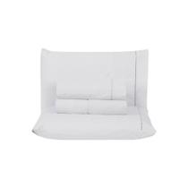 Jogo De Cama Premier King 04 Peças Hipercal 200 Fios 80% Algodão, 20% Poliéster - Branco Jogo De Cama Premier King 04 Peças Hipercal 200 Fios 80% Algodão, 20% Poliéster - Branco