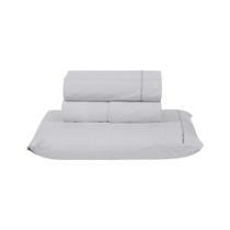 Jogo De Cama Premier Solteiro 03 Peças Hipercal 200 Fios 80% Algodão, 20% Poliéster - Cinza