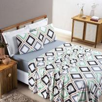 Jogo de cama quality queen 3 peças - 100% algodão