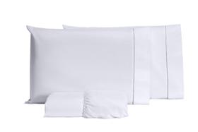 Jogo De Cama Queen 03 Peças Percal 300 Fios Algodão