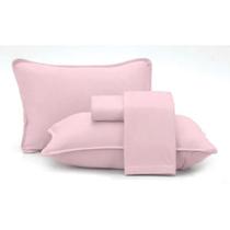 Jogo de Cama Queen 04 Peças Fio Penteado Malha Altenburg Rose Natural Jogo de Cama Queen 04 Peças Fio Penteado Malha Altenburg Rose Natural