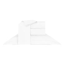 Jogo de cama queen 1000 fios deluxe hotel - branco
