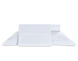 Jogo de Cama Queen 1000 Fios Toque de Seda Liso Branco 4 Peças Jolitex Jogo de Cama Queen 1000 Fios Toque de Seda Liso Branco 4 Peças Jolitex