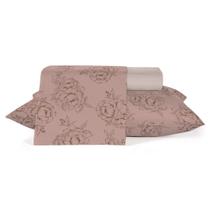 Jogo De Cama Queen 120 Fios 4 Peças Teka Crystal - Rosetas Jogo De Cama Queen 120 Fios 4 Peças Teka Crystal - Rosetas