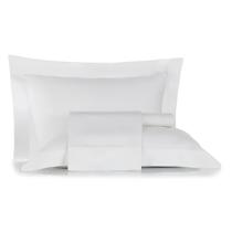 Jogo de Cama Queen 200 Fios Altenburg Percal 100% Algodão 4 Peças Branco