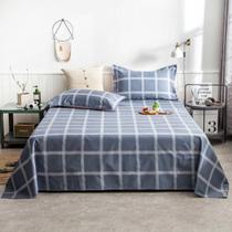 Jogo de Cama Queen 3 peças Lençol Sem Elástico Micropercal Toque Algodão Virol Estampado Grid Floral Jogo de Cama Queen 3 peças Lençol Sem Elástico Micropercal Toque Algodão Virol Estampado Grid Floral