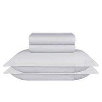 Jogo De Cama Queen 300 Fios Basic - Naturalle Prata