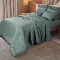 Jogo De Cama Queen 300 Fios Filipo - Marken Fassi Verde Jogo De Cama Queen 300 Fios Filipo - Marken Fassi Verde