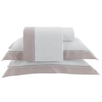 Jogo De Cama Queen 300 Fios Kacyumara 04 Pças Manhattan Rosê Jogo De Cama Queen 300 Fios Kacyumara 04 Pças Manhattan Rosê
