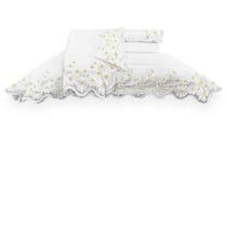 Jogo de Cama Queen 300 Fios Margaridas - Marken Fassi Jogo de Cama Queen 300 Fios Margaridas - Marken Fassi