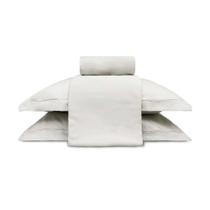 Jogo de Cama Queen 300Fios 100%Algodão Appel Treccenti Névoa 4Pçs