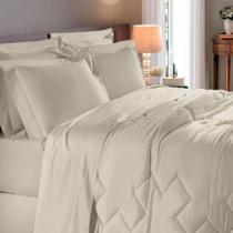 Jogo De Cama Queen 350 Fios Fibra De Bambu - Buettner Linho Jogo De Cama Queen 350 Fios Fibra De Bambu - Buettner Linho