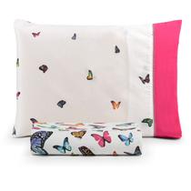 Jogo de cama Queen 3pç estampado ponto palito 100% algodão