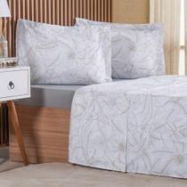 Jogo De Cama Queen 4 Pçs 200 Fios 100% Algodão 160x200x35cm Dessin Jogo De Cama Queen 4 Pçs 200 Fios 100% Algodão 160x200x35cm Dessin