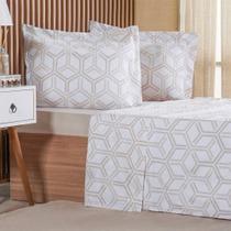 Jogo De Cama Queen 4 Pçs 200 Fios 100% Algodão 160x200x35cm Rayon Jogo De Cama Queen 4 Pçs 200 Fios 100% Algodão 160x200x35cm Rayon