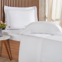 Jogo de Cama Queen 4 Pçs Ricamo 300 Fios 100% Algodão 160x200x40cm