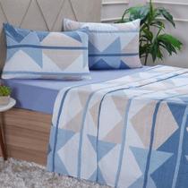 Jogo de Cama Queen 4 Peças 150 Fios Extra Macio 100% Algodão - Bene Casa Jogo de Cama Queen 4 Peças 150 Fios Extra Macio 100% Algodão - Bene Casa