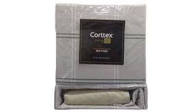 Jogo de Cama Queen 4 Peças 300 Fios Cetim 100% Algodão Estampado Living Art - Corttex