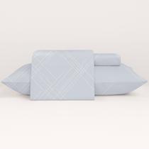 Jogo de Cama Queen 4 Peças 300 Fios Toque de Seda Algodão Macio e Sofisticado