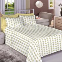 Jogo de Cama Queen 4 Peças Algodão 130 Fios Premium Plus