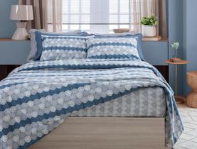 Jogo de Cama Queen 4 Peças Due 150 Fios Com Algodão