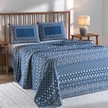 Jogo de Cama Queen 4 Peças Lençol com Elástico 100% Algodão Percal 180 Fios 158x198x35cm - Dohler