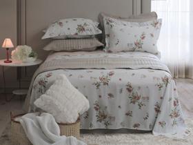 Jogo de Cama Queen 4 Peças Percal 180 fios Duplo 100%Algodão Jogo de Cama Queen 4 Peças Percal 180 fios Duplo 100%Algodão