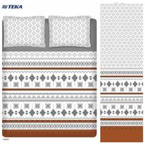 Jogo de cama queen 4 peças teka elegance 200 fios 60% algodão/40% poliéster Jogo de cama queen 4 peças teka elegance 200 fios 60% algodão/40% poliéster