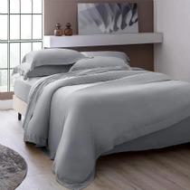 Jogo De Cama Queen 400 Fios Bali Bambu - Kacyumara Prata