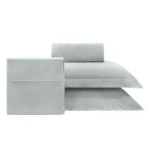 Jogo de cama queen 400 fios bambu supreme - cinza 134201