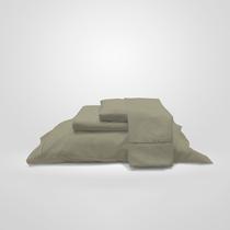 Jogo de Cama Queen 400 Fios Ponto Palito Premium 4 Peças Casa Dona Luxo e Conforto